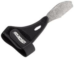 Owner single finger surfcasting glove with adjustable black strap for fishing rod protection