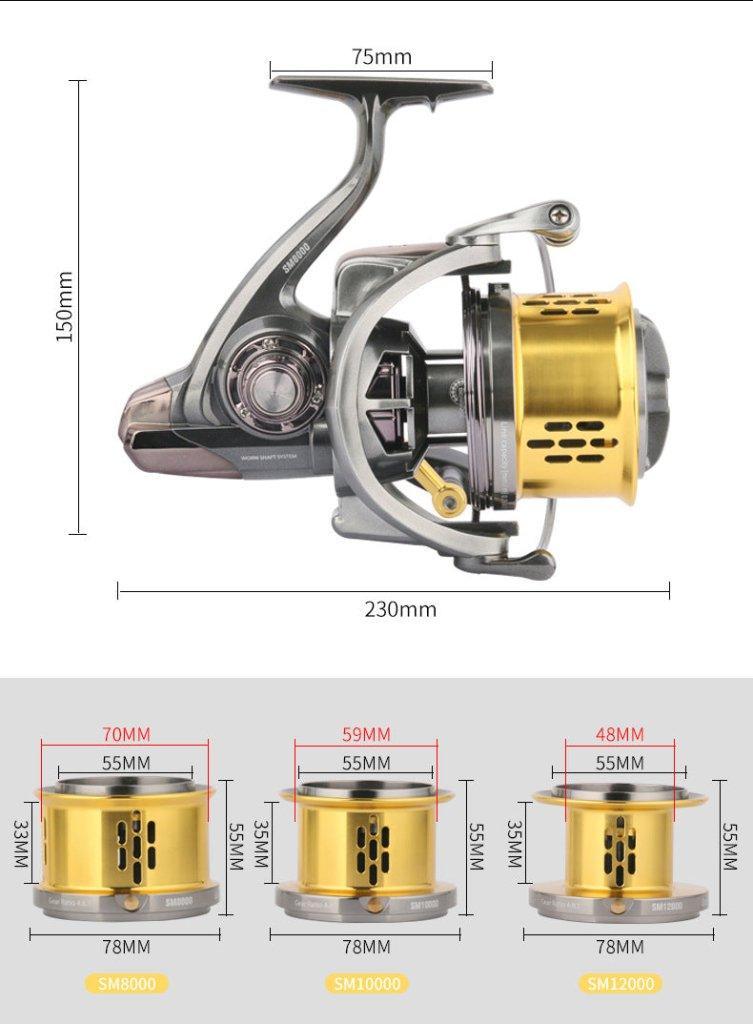 SurfMaster SM12000 Surfcasting Reel - Mojo Works -Quality Surfcasting rods Crafted By NZ's Anglers For NZ's Anglers