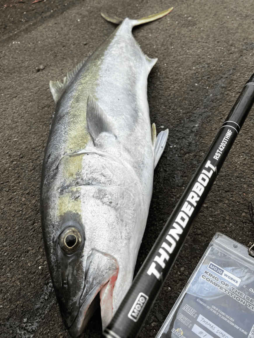 Thomas Simeon catch with MOJO ThunderBolt rod